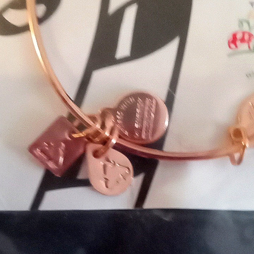 ALEX AND ANI CHRISTMAS CANDY CANE BRACELET - Picture 3 of 6